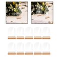 thumbnail image 4 of 10 Uds. de tarjetas de acrílico transparente para colocar con soporte de madera, tarjetas de asiento, números de mesa, letreros de comida en blanco, Arco Macarena Tarjetas de lugar de acrílico, 4 of 8