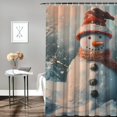 Bciig Snowman Bathroom Decor Set Colorful Luxurious Graphic Print