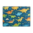 thumbnail image 2 of Cute Dinosaurs Area Rugs Soft Non-Slip Floor Mats Large Nursery Carpets Doormat for Living Room Bedroom Hotel Decor 63"x48", 2 of 7
