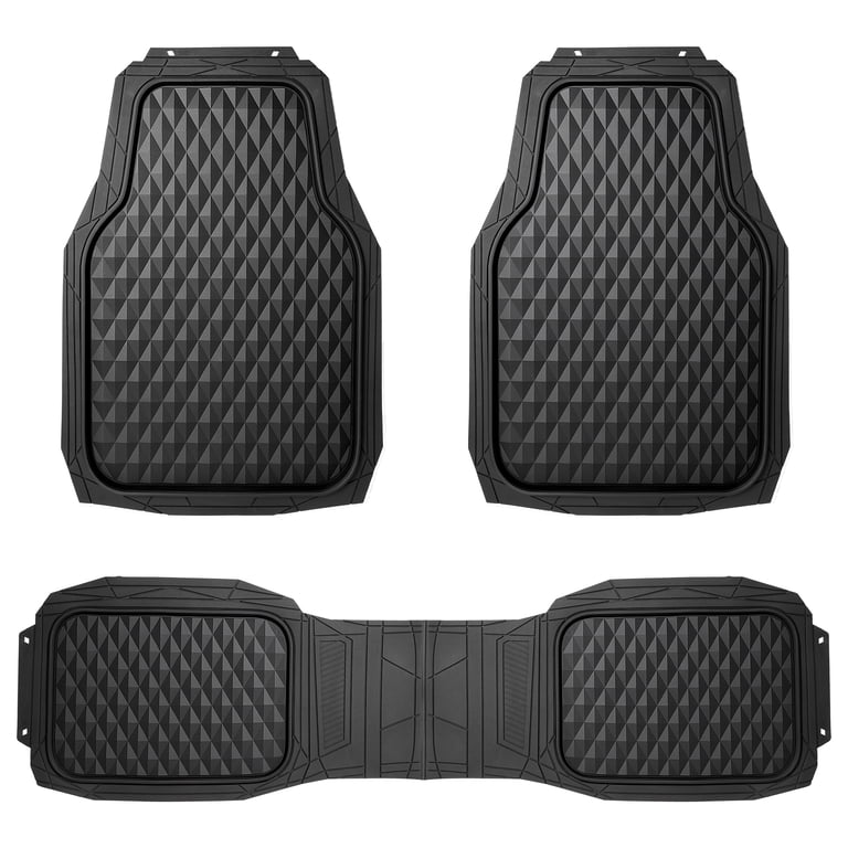 Ozark Trail 3-Piece Deep Dish Car Floor Mats, Black photo 1