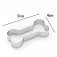 thumbnail image 5 of Pebbuoy Stainless Steel Bone Cookie Cutters Food Grade Dishwasher Safe Non-stick Metal Fondant Biscuit Cutting Mold Kitchen Baking Tools, 5 of 6