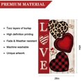 thumbnail image 2 of Happy Valentine''s Day House Flag 28 x 40 Inch Love Heart Garden Flag Decorative Double Sided Large Flag for Valentine''s Day Decoration, 2 of 5