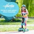 thumbnail image 2 of Scooter de 3 Ruedas Hurtle para Niños y Niñas 1 Año en Adelante, Patin del Diablo, Luces LED en las Ruedas, Manillar Ajustable y Asiento Plegable, Modo Sentado o de Pie con Freno, Verde Azulado, 2 of 7