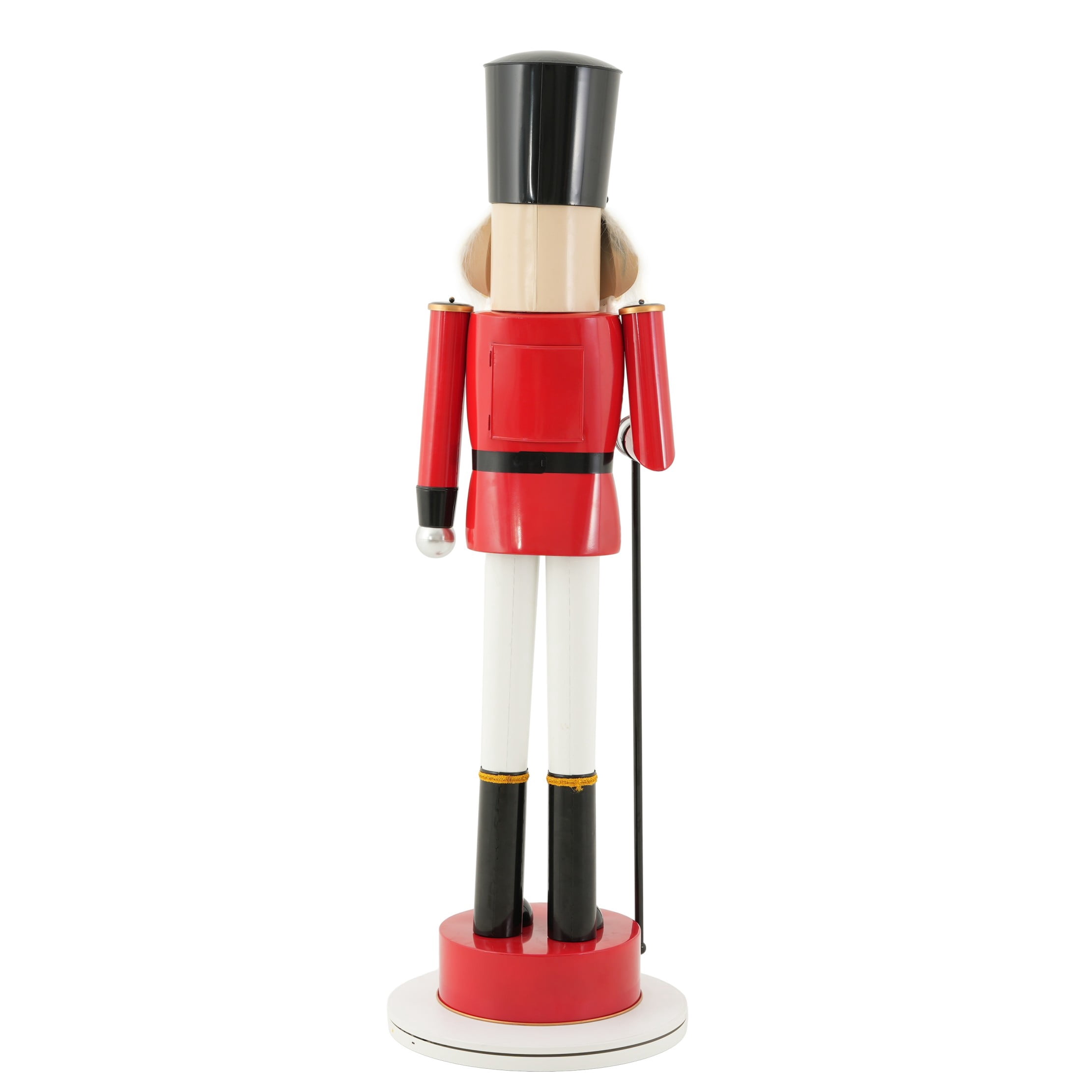 Christopher Knight Home 64" Iron Nutcracker Soldier Statue with Scepter, Ornament Christmas Decoration