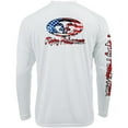 thumbnail image 3 of Flying Fisherman Stars & Stripes Performance Long Sleeve T-Shirt - 2XL - White, 3 of 4