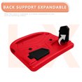 thumbnail image 2 of Allytech Rubber Case for Lenovo Tab M10 Plus 10.3-inch TB-X606F, Kids Friendly EVA Silicone Case Cover Handle Kickstand Heavy Duty Shockproof Protection Lightweight, Red, 2 of 8