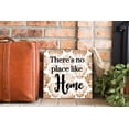 thumbnail image 3 of No Place Like Home Nutmeg Damask 12 x 12 Wood Wall Sign Plaque, 3 of 4