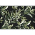 thumbnail image 2 of Stunning Transitional 2' x 3' Black and Green Polypropylene Outdoor Area Rug, 2 of 7