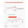thumbnail image 3 of VEVOR Adjustable Kitchen Cabinet Shelf Organizer, Expandable 2 Tier Cabinet Shelf, Stackable Countertop Organizers and Storage Shelf Risers, Pantry Organizers for Kitchen Bathroom Office, White, 3 of 8