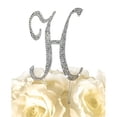 thumbnail image 2 of Unik Occasions Sparkling Collection Monogram Cake Topper, Gold, 2 of 7
