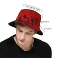 thumbnail image 3 of ZICANCN Bucket Hat -Butterflies Background Unisex Print Double-Side-Wear Bucket Hat for Fishing Beach Outdoor, 3 of 5