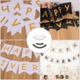 thumbnail image 2 of Shisuyan 2pcs HAPPY ANNIVERSARY Banner Party Bunting Ornament Festival Photo Prop, 2 of 8