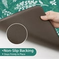 thumbnail image 5 of Sage Green Kitchen Rugs Set of 2 Flower Plant Butterfly Rug Waterproof Anti Fatigue Mats Green Kitchen Accessories for Kitchen Sink Floor Sage Green Home Decor, 5 of 6