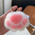 thumbnail image 1 of LLavero de coche de Panda de piel de visón de imitación para mujer, muñeco de peluche pequeño, adornos de bolso, llavero de coche de oso lindo, regalo de moda, 1 of 4