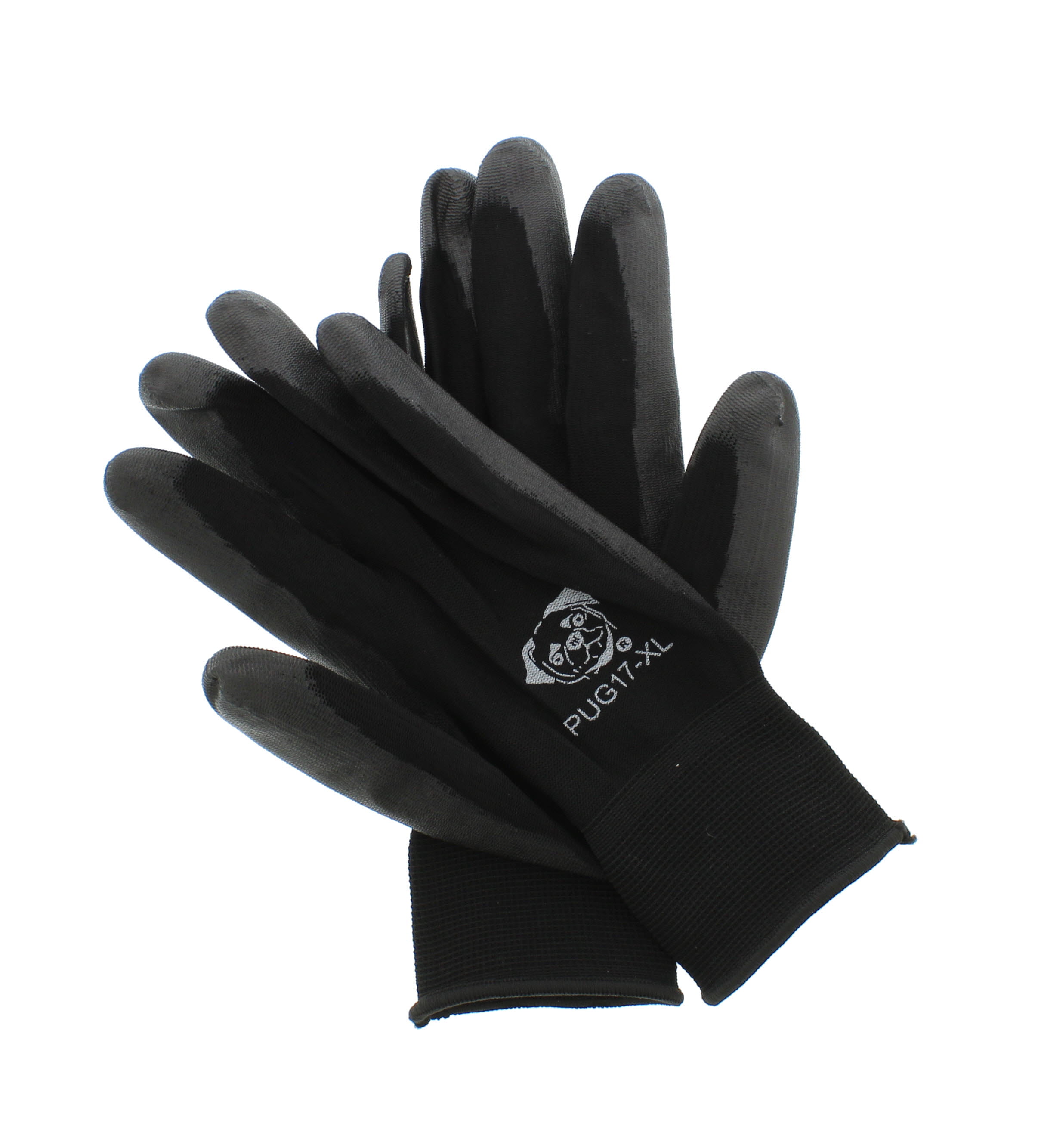 PUG Work Gloves Hi-Vis Lime Ultra-Thin PU Palm Coated Multi-Purpose 12 Pairs