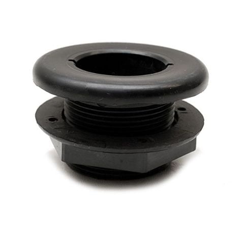 TH Marine Boat Thru Hull Connector Fitting TH-1500C | 1 3/4 Inch Black