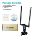 thumbnail image 4 of 1200Mbps USB WiFi Adapter for Desktop or PC, TSV Dual Band 2.4G/ 5G AC Wireless Network Card Dongle with 5dBi High Gain Antenna for Desktop Laptop PC Support Windows 11/10/8/7/XP/Vista, Mac OS, 4 of 9