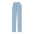 thumbnail image 5 of hotojiny Wide Leg Pants for Women Casual Baggy Striped Lightweight Trousers Lounge Beach Vacation Pants with Pockets, 5 of 5