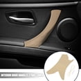 thumbnail image 2 of Car Interior Door Handles Strap Cover Hand Sewing Beige for BMW 3 Series 2006-2011 E90 Chassis, 2 of 6
