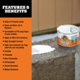 thumbnail image 4 of Gorilla Waterproof Patch and Seal Paste White Sealant 1 Pound Can, 4 of 12
