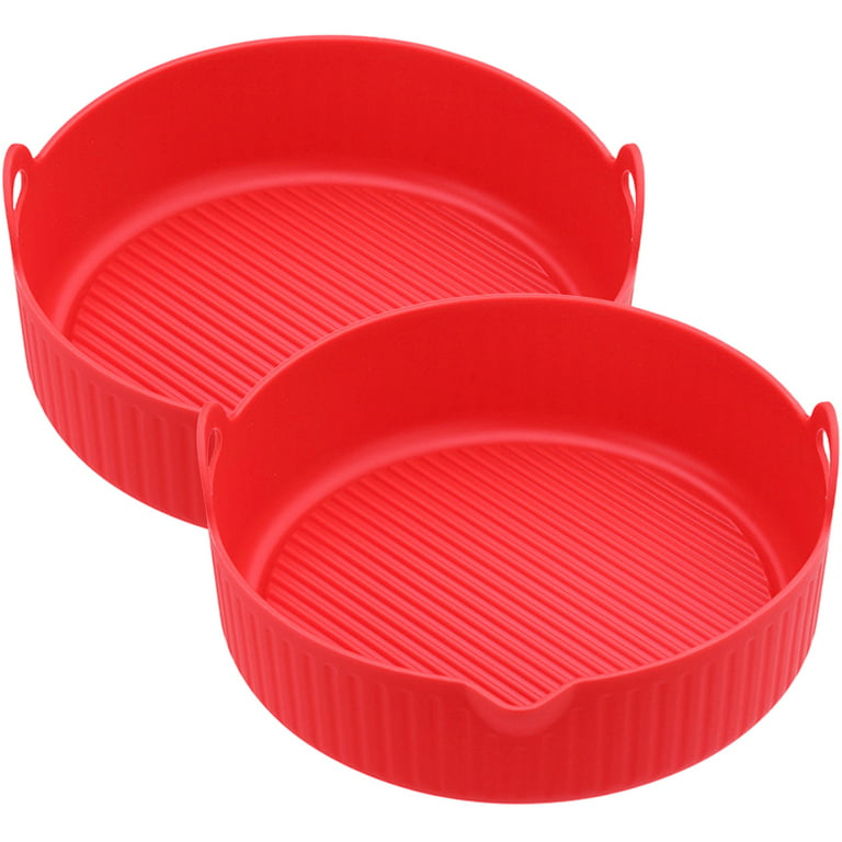 Air Fryer Silicone Pots, 2 Pieces Silicone Air Fryer Liners