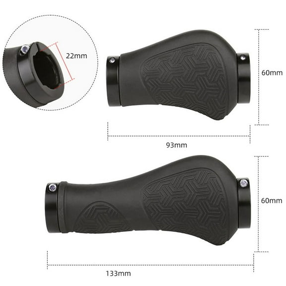A Pair Bicycle Handlebar Grips Long And Short Both Sides Can Be Locked Long And Short Fangkenuo