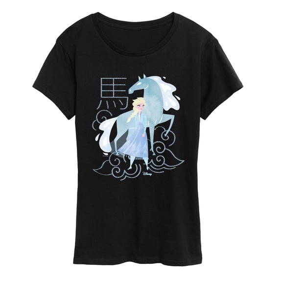 Frozen - Elsa And Nokk Year Of The Horse - Women's Short Sleeve Graphic T-Shirt