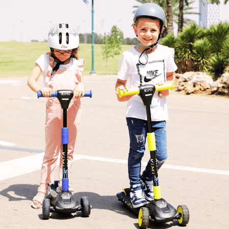 INOKIM - ICON Kids Scooter w/4 miles  Max Operating  Range & 4 mph Max Speed - Yellow