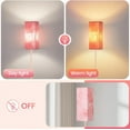 thumbnail image 4 of Floor Lamp, Pole Lamp with Foot Switch, Modern Standing Lamp Shade, Minimalist Freestanding Lamp (Bulb Not Included), for Living Room, Bedroom Office FCC Listed, Sakura Pink PCP07LD05, 4 of 18