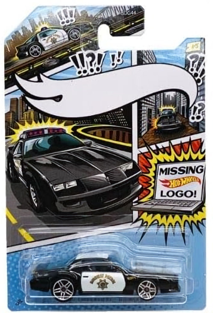 Hot Wheels 2020 Police Pursuit Comic Missing Logo Art Variant Complete Set of 5 Diecast Vehicles