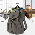 thumbnail image 3 of Jaceeshlyn Canvas Backpack, Vintage Style Laptop Rucksack for Women Men, School College Travel Daypack, 3 of 4