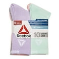 thumbnail image 4 of Reebok Girls Socks Pro-Series Crew Kids Socks, 10-pack, 4 of 6