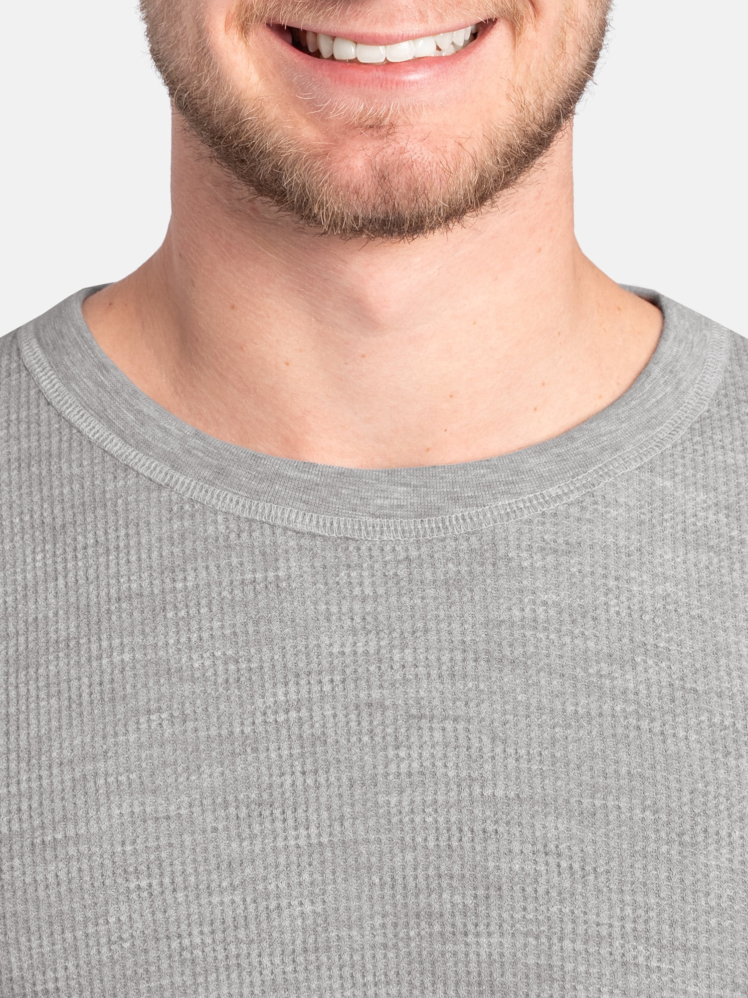 Fruit of the Loom Men's Slub Waffle Thermal Underwear Crew Top, Sizes S-5XL