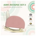 thumbnail image 4 of Qaba Kids Rocking Chair, Princess Crown Toddler Chair, Children's Armchair Rocker with Rainbow Backrest for Bedroom, Playroom, Pink, 4 of 8