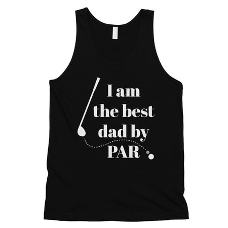 Best Dad By Par Golf Mens Black Sleeveless Top (Best Golf Clothes 2019)