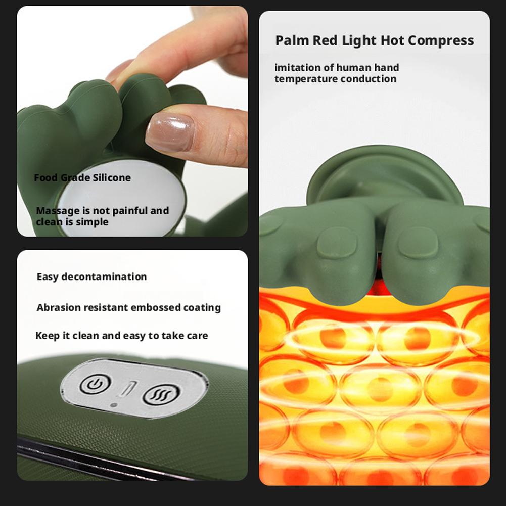 Portable Electric Neck and Back Massager, Bionic Heated Massager with Fingers for Neck Back Shoulder, Electric Shoulder Cervical Massage for Christmas Birthday Gift