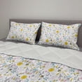thumbnail image 2 of Cartoon Comforter & Sham Bedding Set, Spring Happiness Pattern with Flowers and Botanical Items in Doodle Style, 3 pcs Duvet Set Microfiber Filling Quilt, 5 Sizes, Multicolor, by Ambesonne, 2 of 4