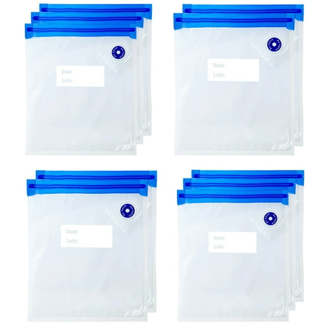 Coofit Sac pour Scelleuse sous Vide Réutilisable 10 Pcs Sac Alimentaire sous Vide Sac de Scellage Alimentaire pour Food Saver