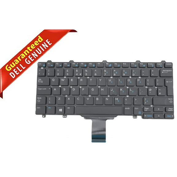 Genuine Dell Latitude E5270 E7270 UK Backlit Keyboard 44K3X (NEW)