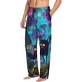 thumbnail image 6 of Yiaed Cute Fuzzy Fantasy Creatures Print Men's Lounge Pants, Loose PJ Bottoms, Long Pajama Pants for Men-Medium, 6 of 6