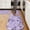 Butterfly and Dandelion Purple Pattern, variant on Butterfly and Floral Purple Pattern Kitchen Mat Set Of 2,Anti-Fatigue Floor Mats, Non-Slip Standing Mats for Kitchen, 47x17 and 30x17 Inches