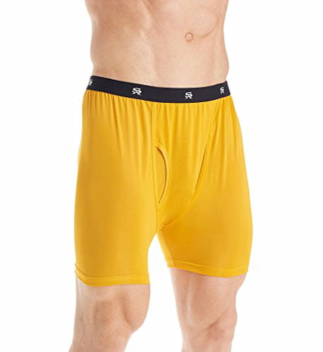 STACY ADAMS Mens Big and Tall Boxer Brief 4XL Mustard 