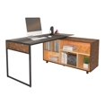 thumbnail image 2 of Techni Mobili RTA-385DL-OAK L-Shape Corner Desk with Multiple Storage, Oak, 2 of 6