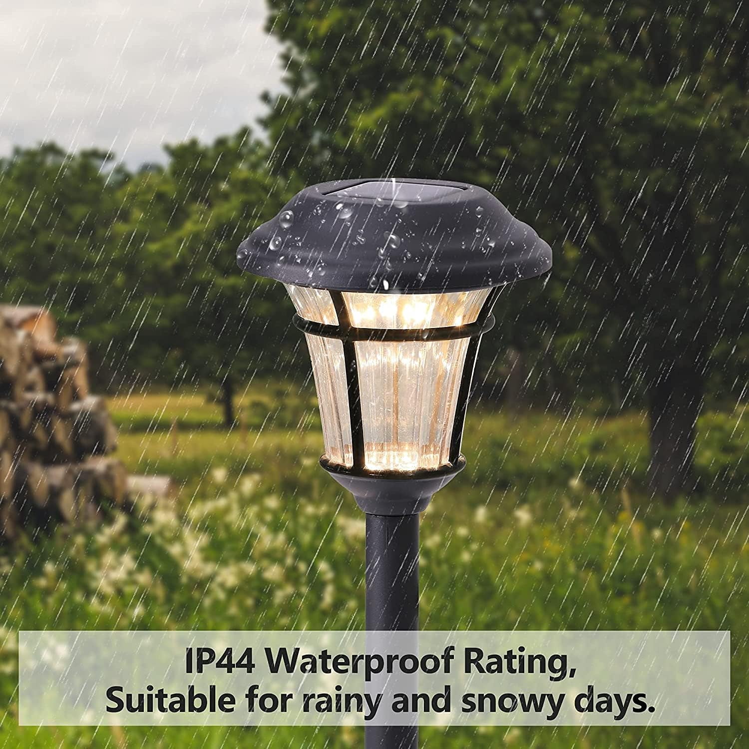 MAGGIFT Solar Pathway Lights Outdoor, Halloween Decorations, IP65 Waterproof, LED Garden Landscape Lighting for Yard Patio Walkway Driveway, 8 Pack