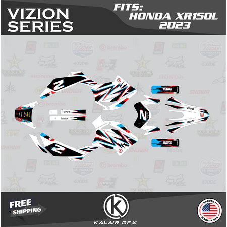 Kalair GFX Graphics Kit for Honda XR150L XR 125L (2023+) Vizion Series Kalair GFX Graphics Kit for Honda XR150L XR 125L (2023+) Vizion Series