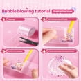 thumbnail image 7 of Glitter Bubble Nano Tape Set, Elastic Double Sided Craft Set for DIY Stress Ball Making, Nano Tape Bubble Kit with Glitter, Straw, Clamps and Stickers (Green), 7 of 7