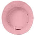 thumbnail image 2 of Bucket Hat for Men Women Unisex 100% Cotton Packable Foldable Summer Travel Beach Outdoor Fishing Hat - SM Light Pink, 2 of 6