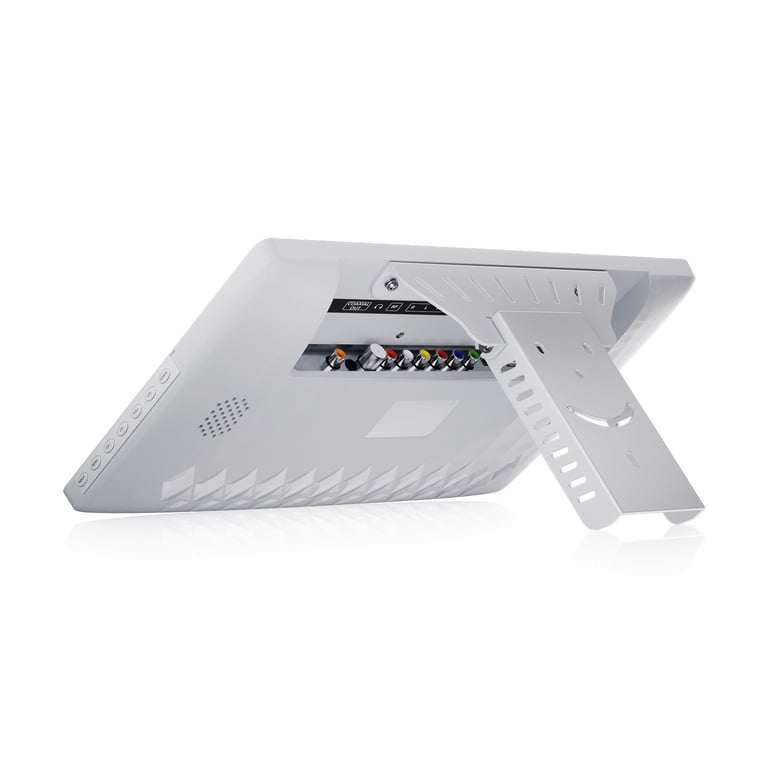 SYLVOX 15,6 Mini Slimme Keuken televizor, Google TV DVB-C/T2/S2 /-45° draaibaar 1080P Full-HD Televizor 12V Televizor voor de keuken, slaapkamer, Google Assistant Netflix, Prime Video