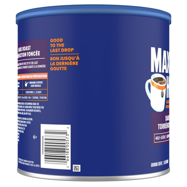 Maxwell House Dark Roast Ground Coffee, 900 g Canister - Walmart.ca
