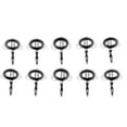 thumbnail image 3 of 10 piezas de doble pierna, guía de caña de , anillos de línea de ojos, puntas superiores para el kit de reparación de construcción de varillas, DYNWAVEMX  Anillo guía de caña de pescar, 3 of 7